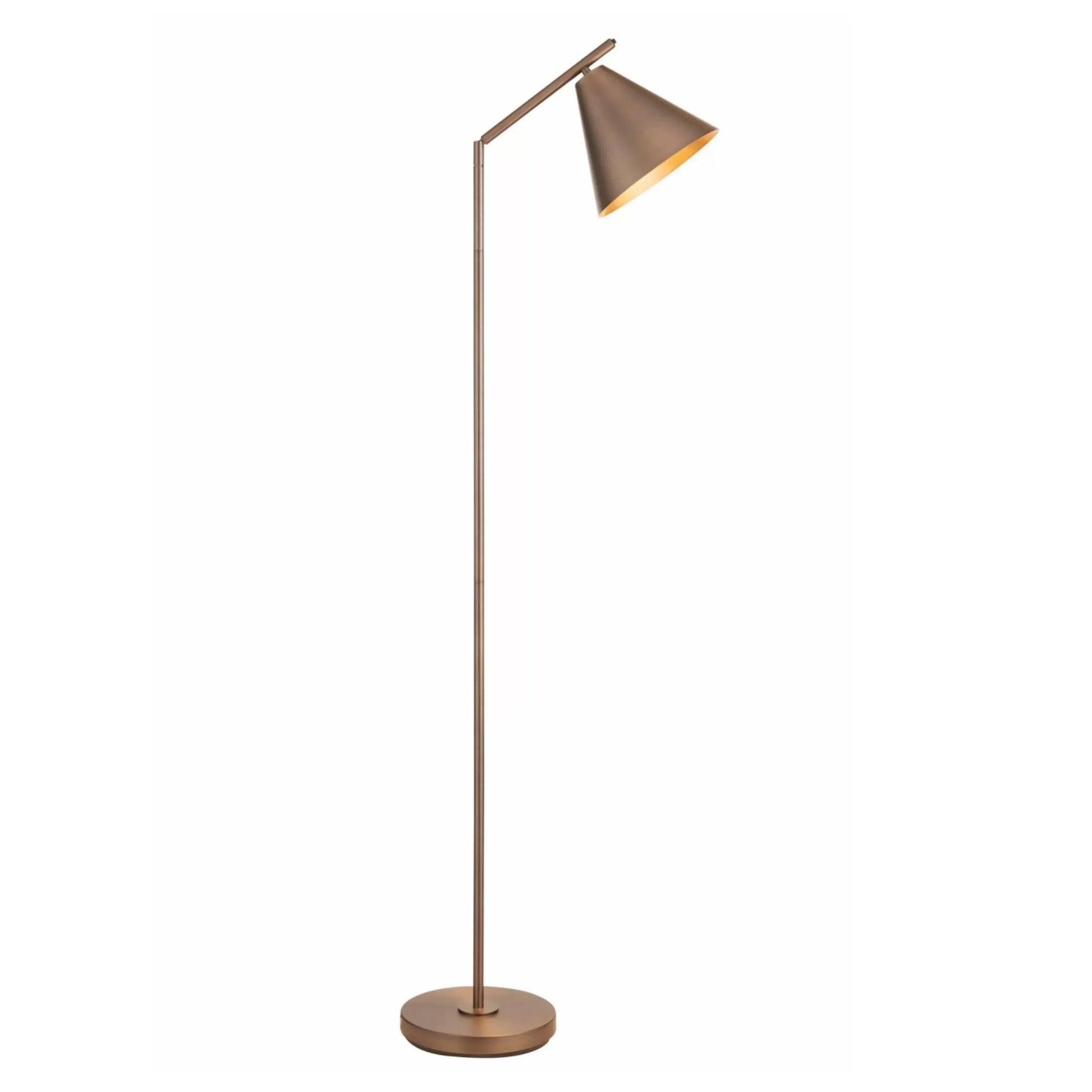 Brushed Antique Bronze Task Floor Light 1