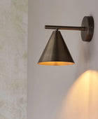 Brushed Antique Bronze Task Wall Light 3