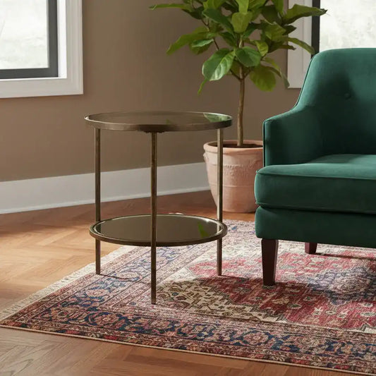 Burnished_Gold_Metal_Glass_and_Mirror_Side_Table_6