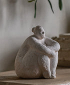 Cement Sitting Figure Ornament