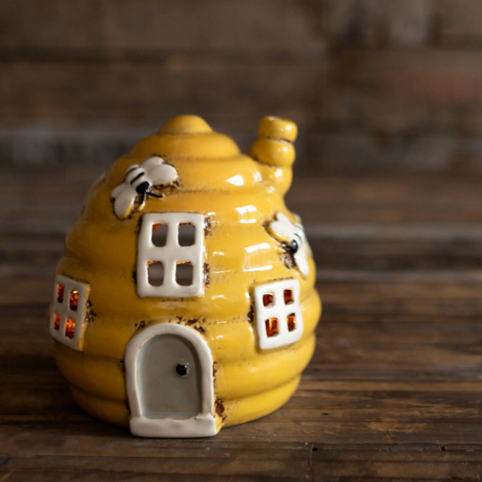 Ceramic Bee House Tea Light Holder 1