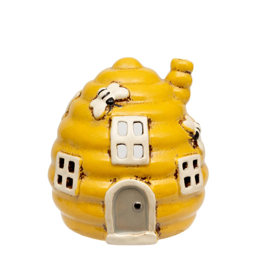 Ceramic Bee House Tea Light Holder