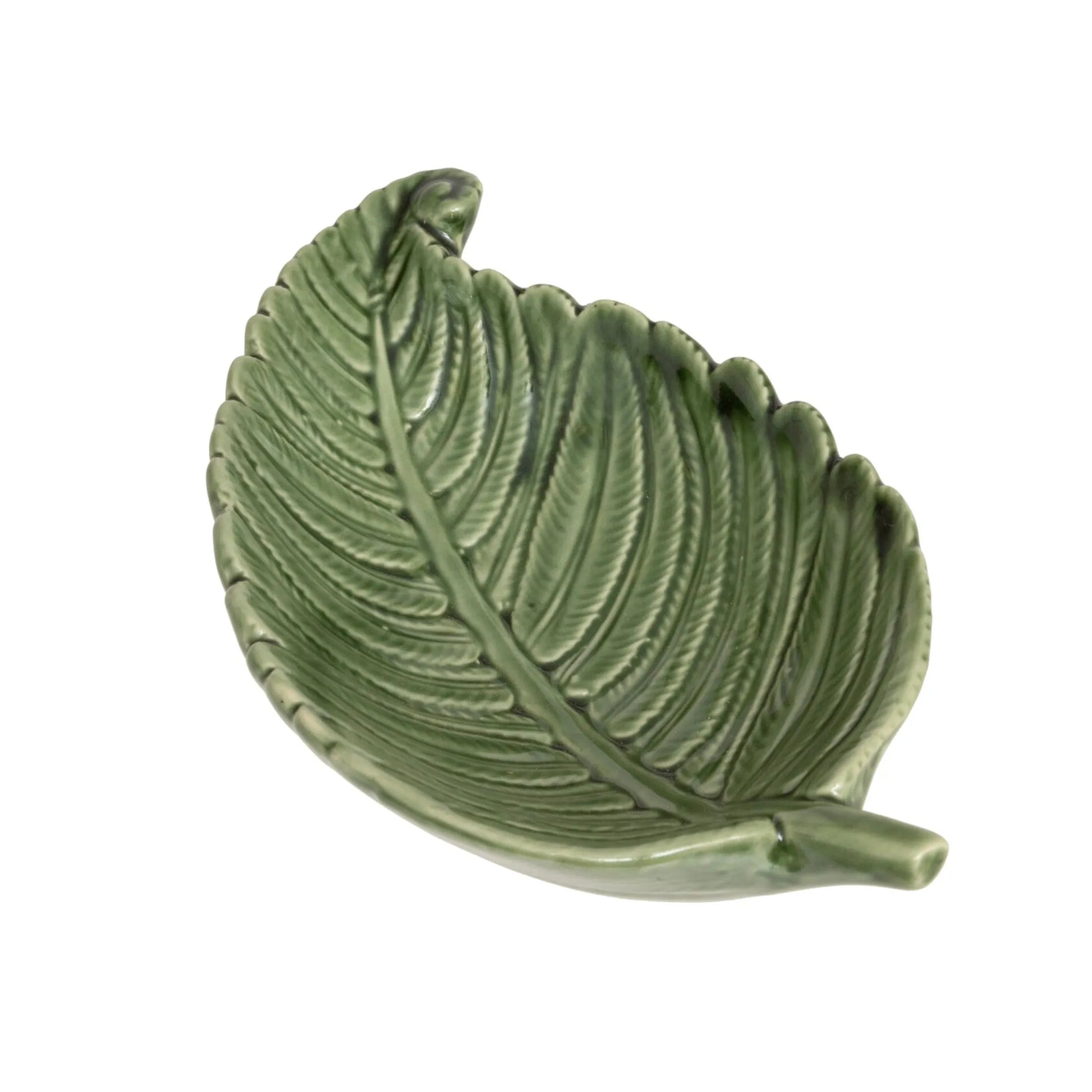 Ceramic Green Leaf Dish