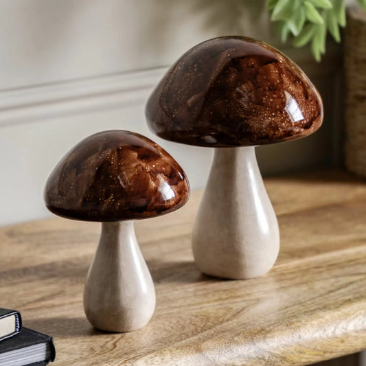 Ceramic Mushroom Ornaments