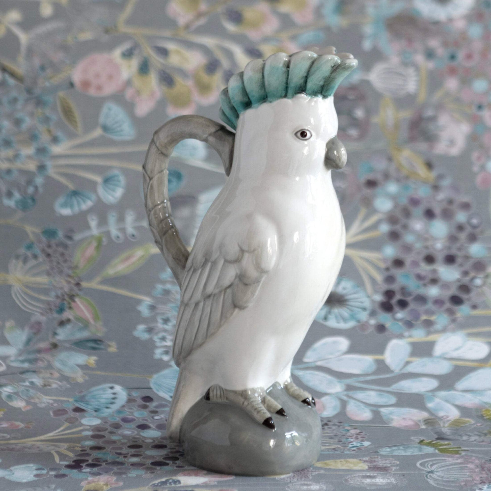 Ceramic Parrot Jug / Vase - The Farthing