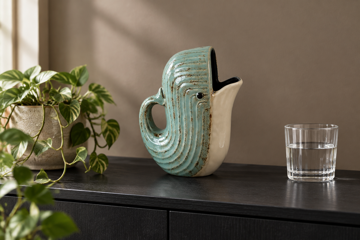 Ceramic Whale Water Jug 44