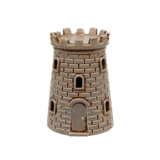 Ceramic Castle Turret Lighthouse Candleholder 2