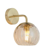 Champagne Lustre Glass Globe Wall Light - The Farthing