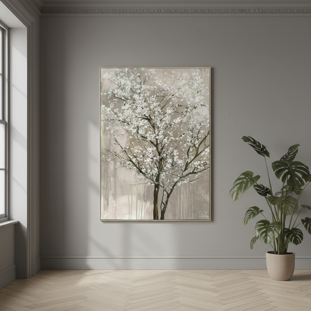 Cherry Blossom Framed Canvas