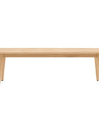 Wooden table on a white background
