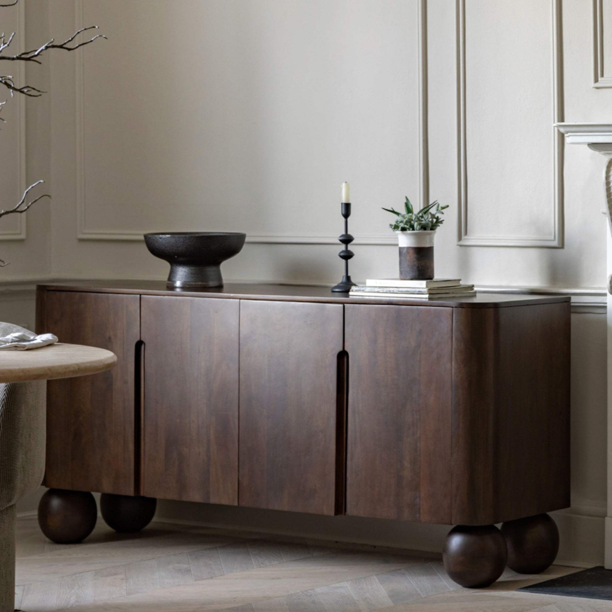 Chunky Mid Century Inspired Sideboard - The Farthing