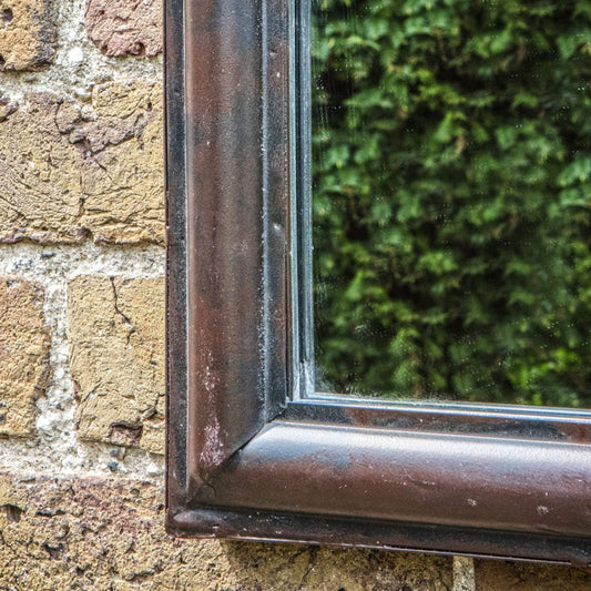 Church Window Inspired Outdoor Garden Wall Mirror - The Farthing