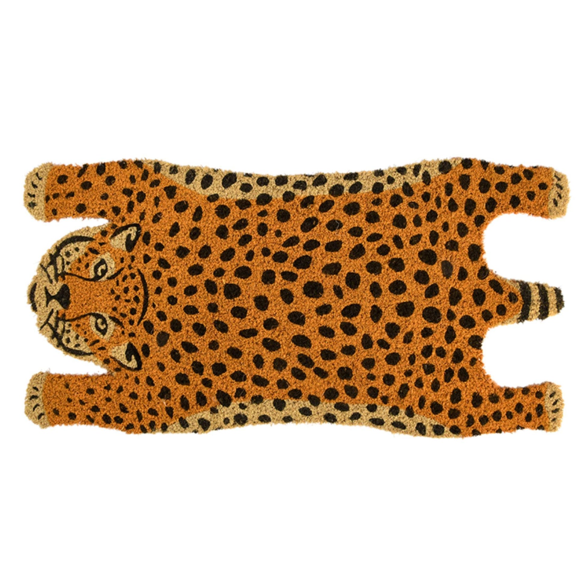 Cheetah Print Coir Doormat - The Farthing