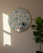 Colourful Decorative Flower Patterned Glass Mirror - The Farthing
