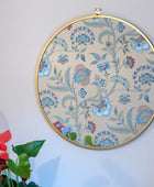 Colourful Decorative Flower Patterned Glass Mirror - The Farthing