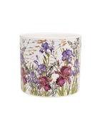 Colourful Iris Pattern Ceramic Plant Pot - The Farthing