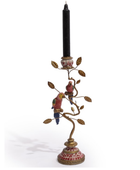 Colourful Parrots On Branch Candle Holder 4