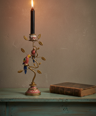 Colourful Parrots On Branch Candle Holder 5