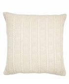 Cream Cable Knit Cushion 1