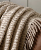 Cream Side Fringed Throw 4