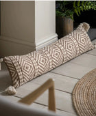 Cream Tones Woven Draught Excluder