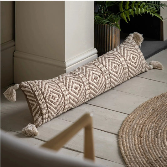 Cream Tones Woven Draught Excluder