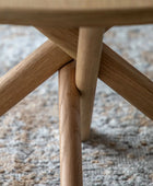 Cross Leg Oak Coffee Table