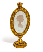 Crown Topped Antique Gold Oval Photo Frame 4X6" 