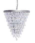 Crystal chandelier on a white background