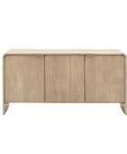 Curved Edge Mango Wood 3 Door Sideboard 2