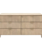 Curved Edge Mango Wood 6 Drawer Chest of Drawers 2