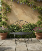 Dark Grey Semi Circle Garden Bench 3