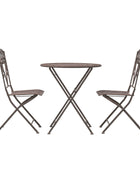 Dark Metal 2 Seater Bistro Set 3