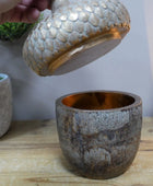 Decorative Acorn Storage Jar