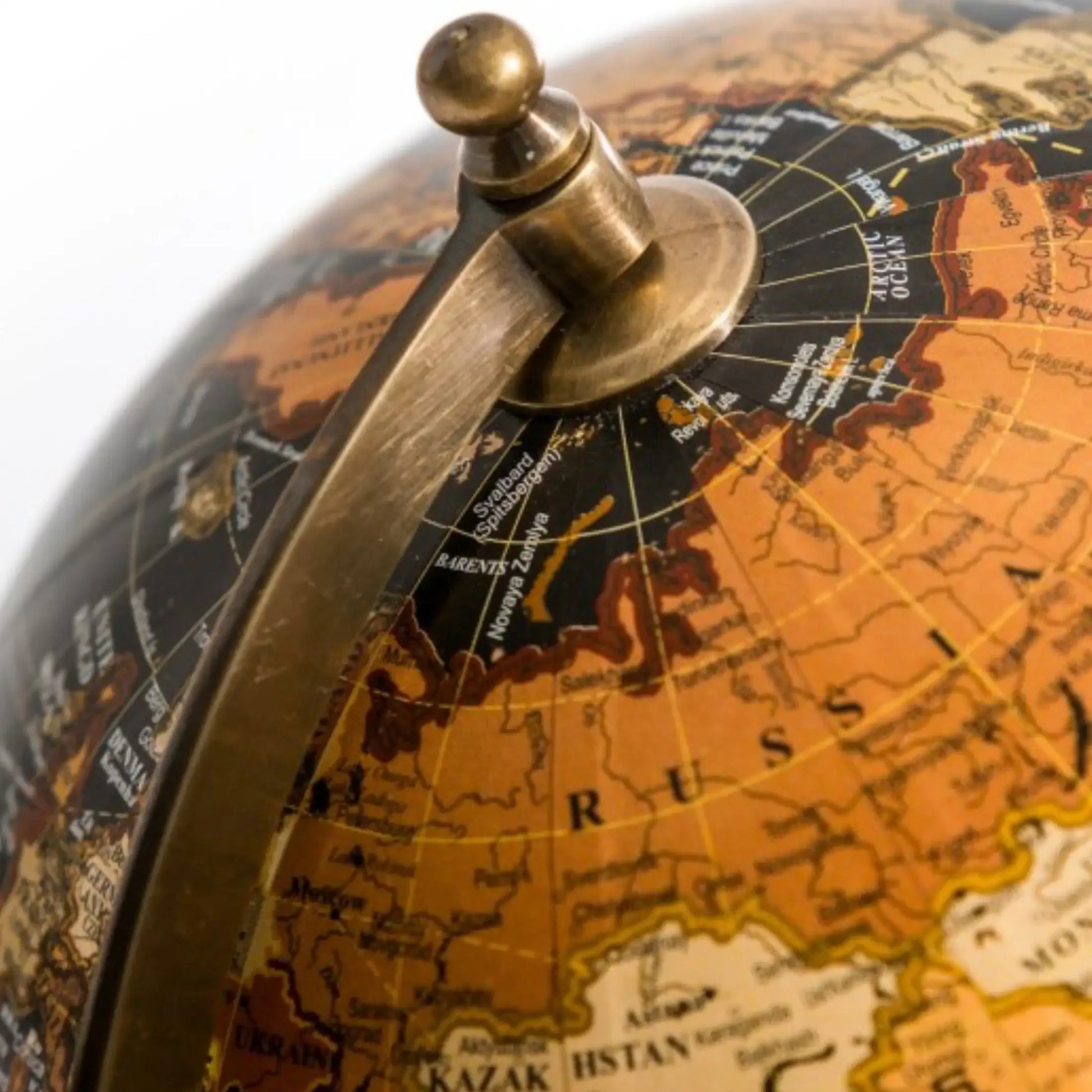 Decorative Antique Black Globe Ornament 3