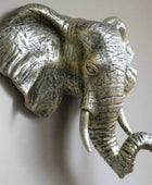 Decorative Wall Mounted Gold Elephant Head