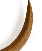 Wooden antler on a white background