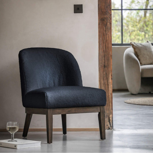 Deep Blue Teddy Occasional Chair - The Farthing