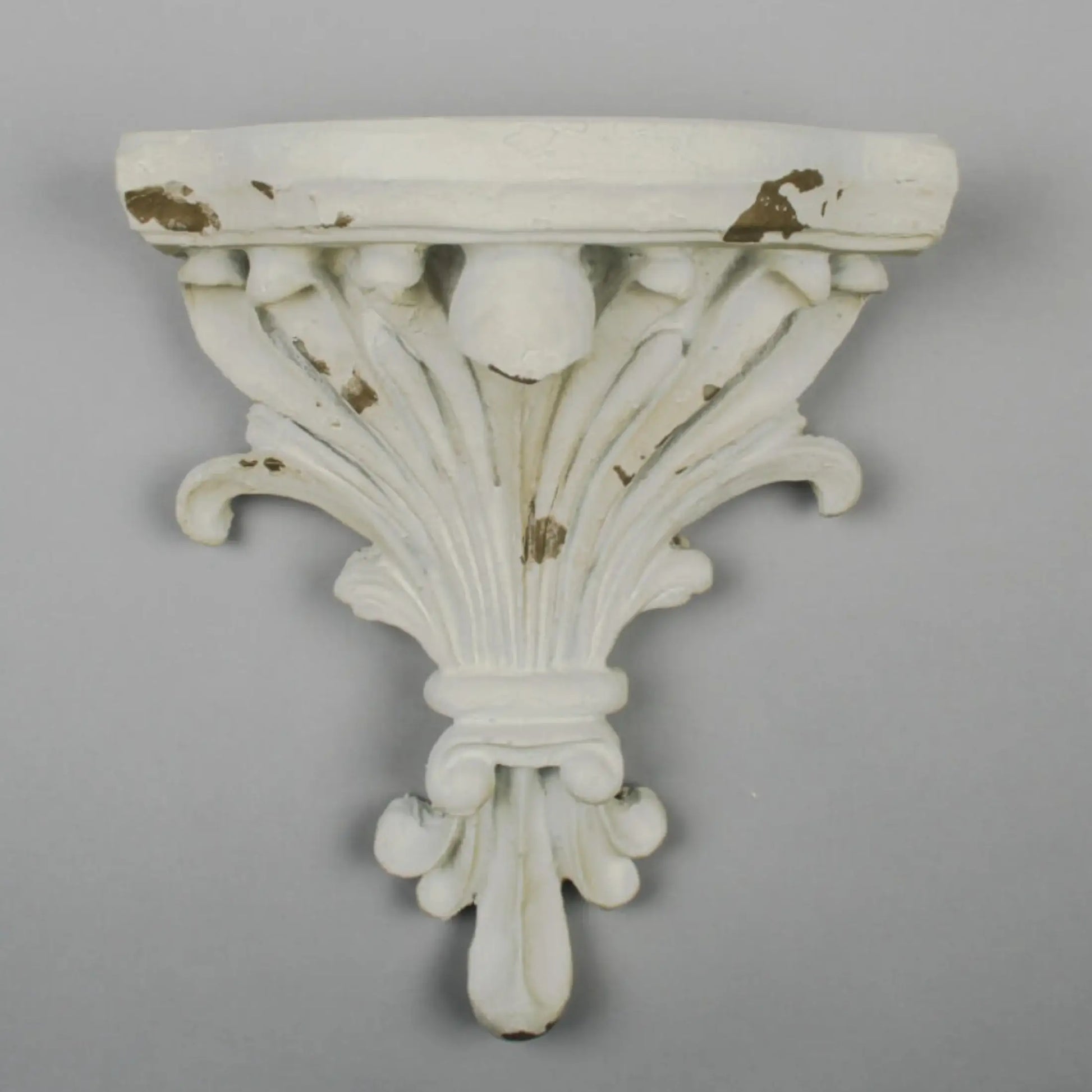 Distressed Acanthus Small Wall Shelf