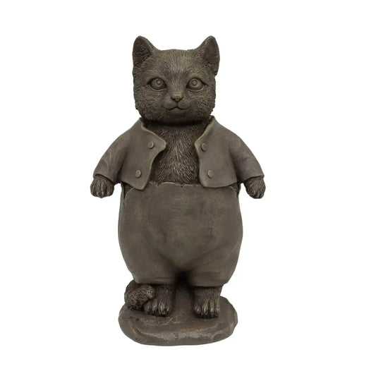 Distressed Cat Garden Ornament