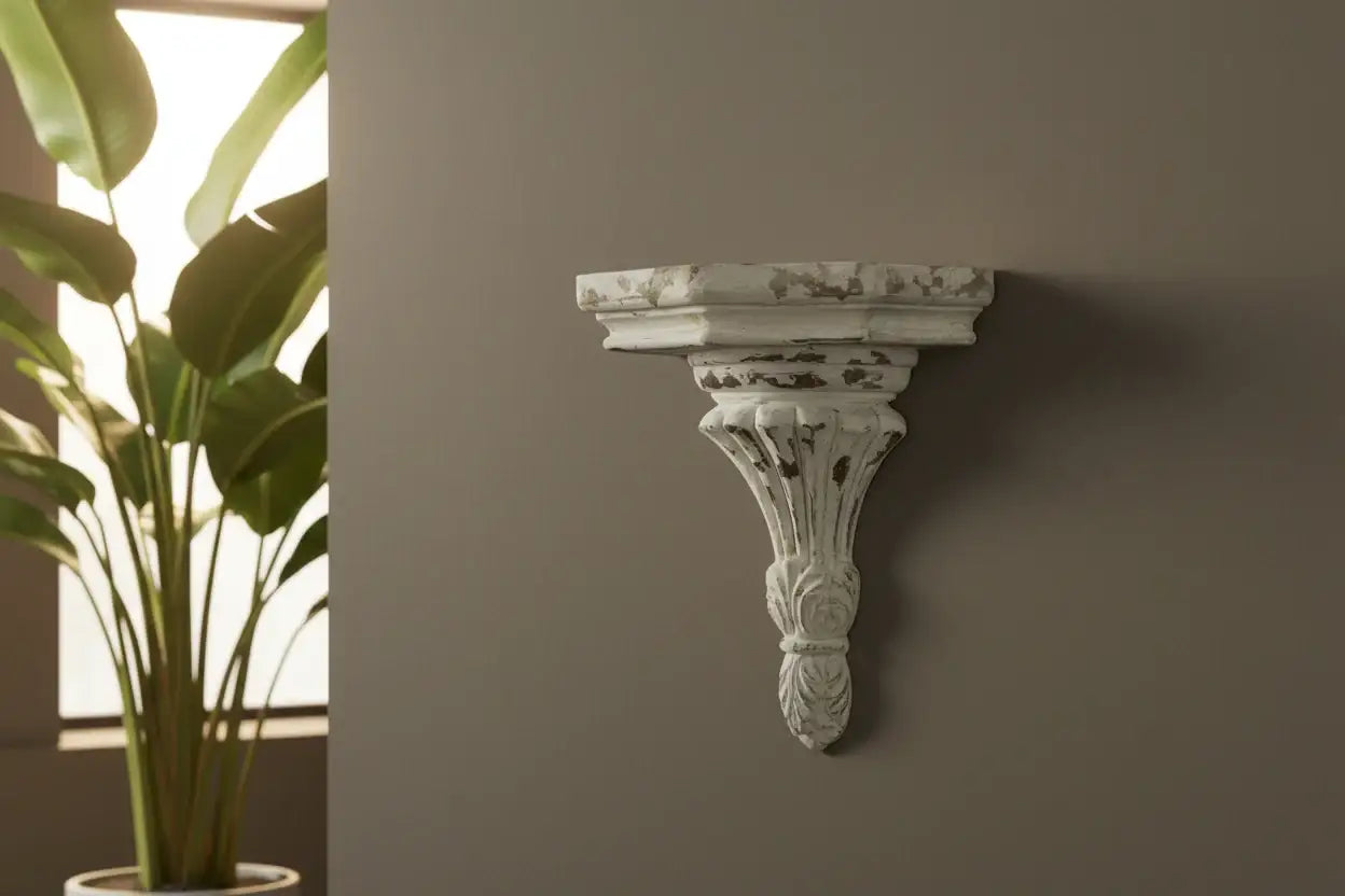 Distressed Corbel Small Wall Shelf