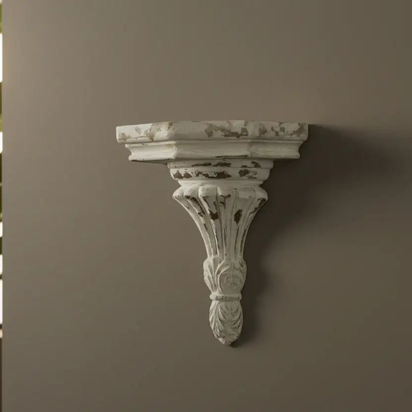 Distressed Corbel Small Wall Shelf