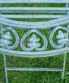 Distressed Teal Metal 2 Seater Bistro Set