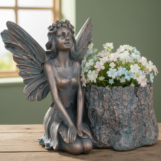 Distressed Fairy Plant pot