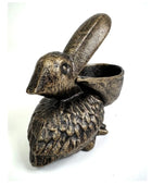 Distressed Gold Metal Pelican Trinket Dish 33