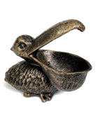 Distressed Gold Metal Pelican Trinket Dish 1
