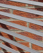 Distressed Grey Metal Garden Lounger - The Farthing