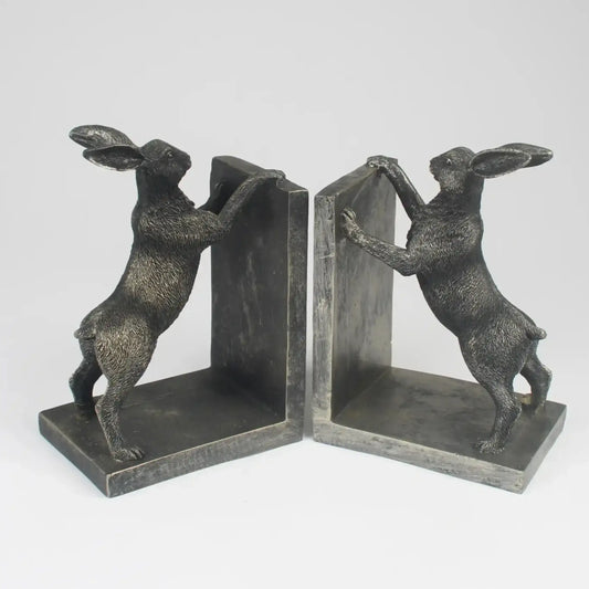 Distressed Hare Bookends