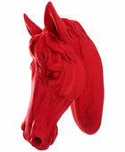 Distressed Pink Horse Head Wall Decoration 4