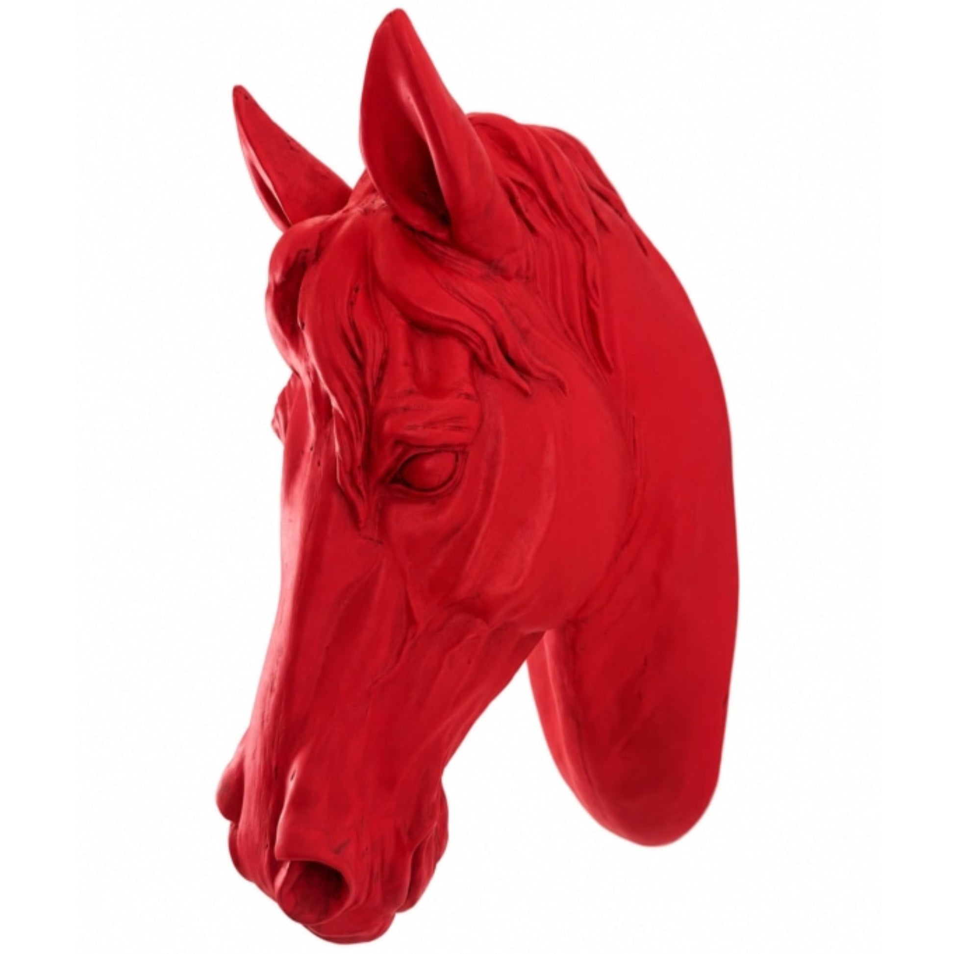 Distressed Pink Horse Head Wall Decoration 4